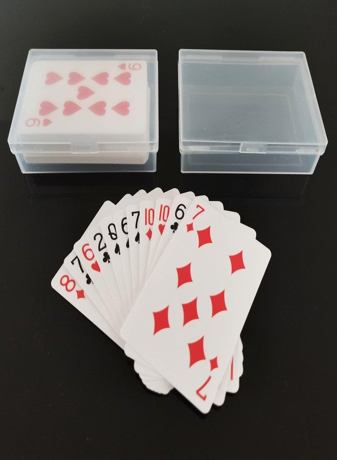 Whyogeta 18Pcs Playing Card Deck Box, Blank Playing Card Cases, Clear Plastic Empty Playing Game Card Boxes Holder Storage Organizer,Acrylic Trading Card Case for Bank Card Business Card Game Card Snap Closed - Image 5